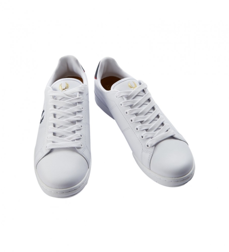 Tênis de couro Fred Perry B721 branco