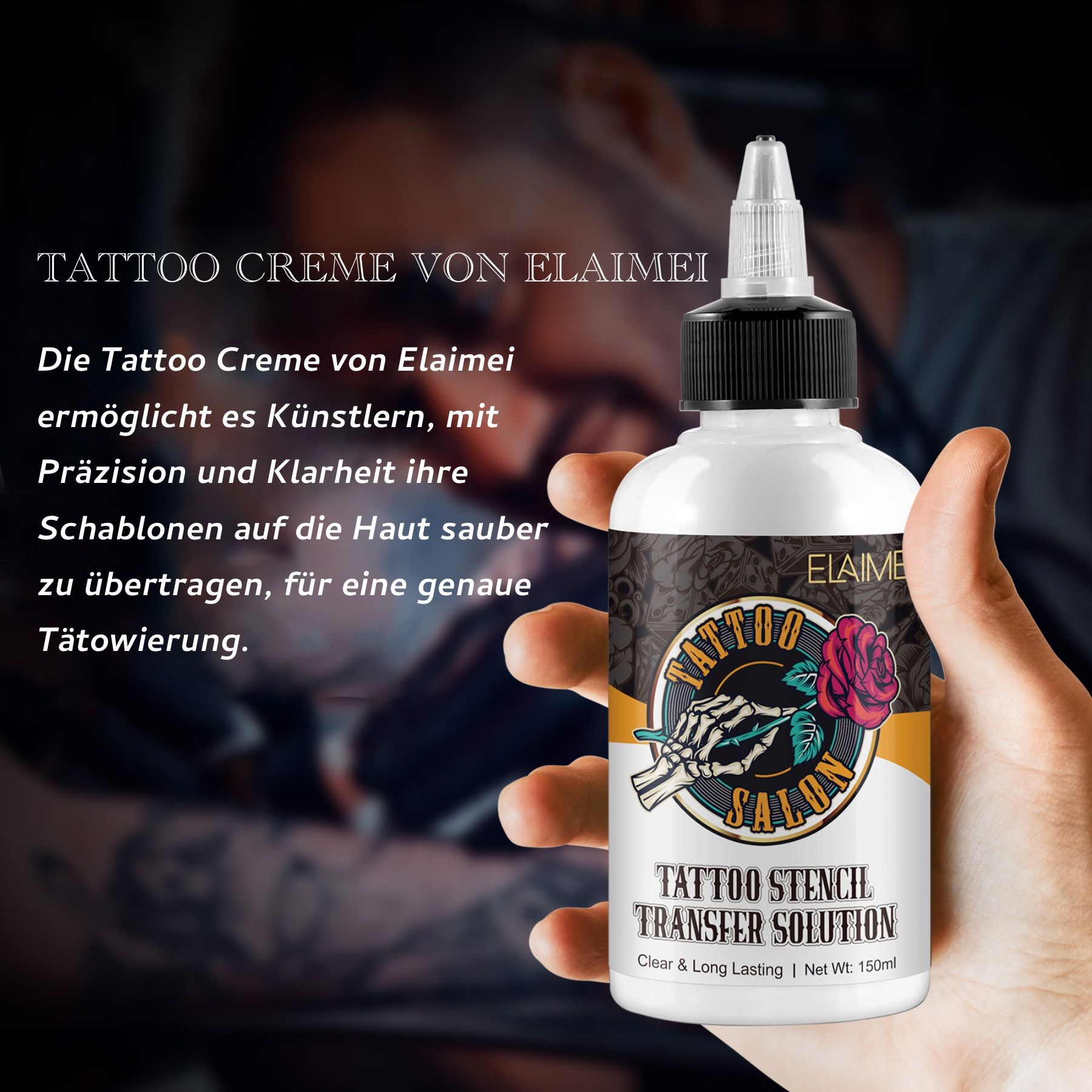P-Beauty Tattoo Schablonen Stencil Solution