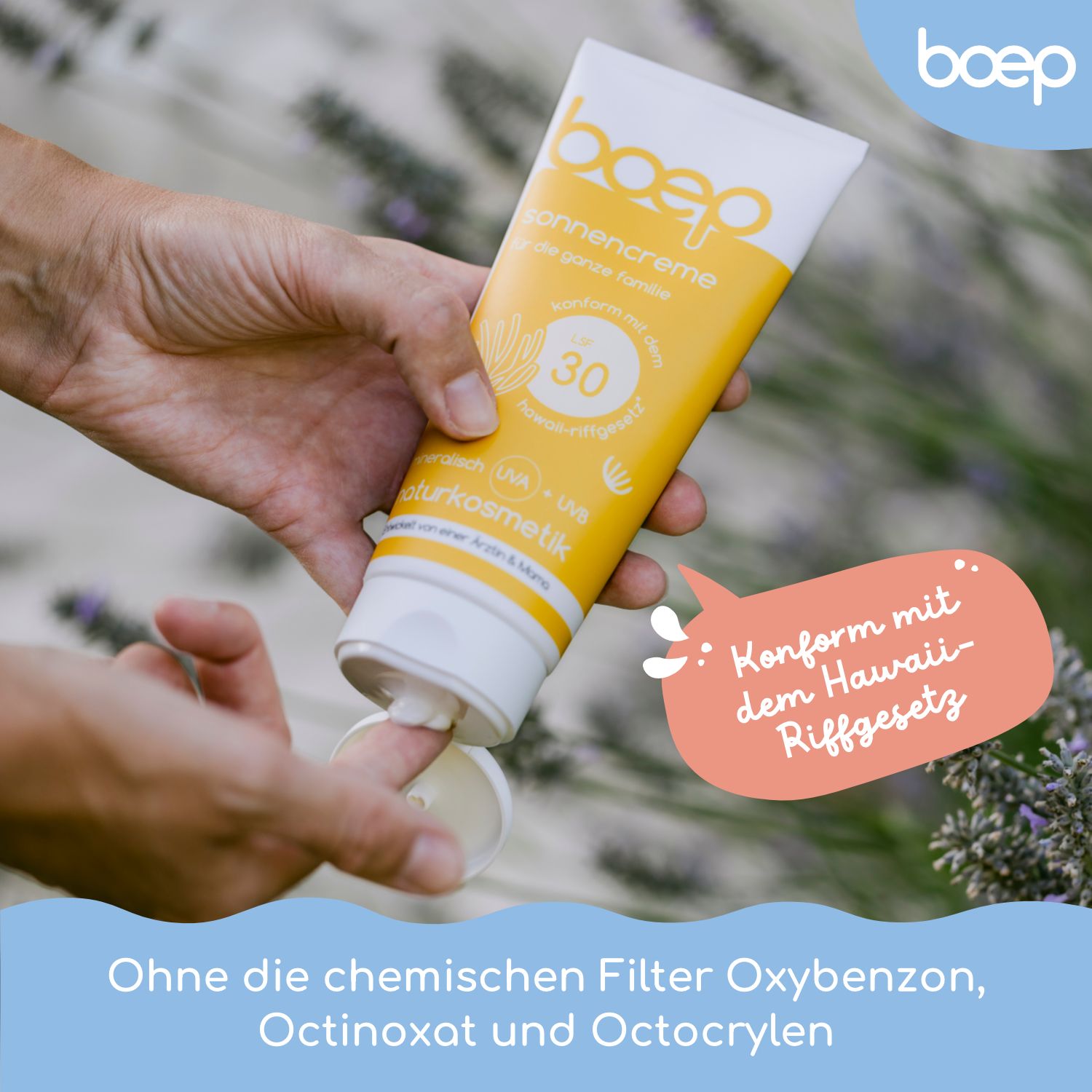 das boep Sonnencreme Familie LSF 30