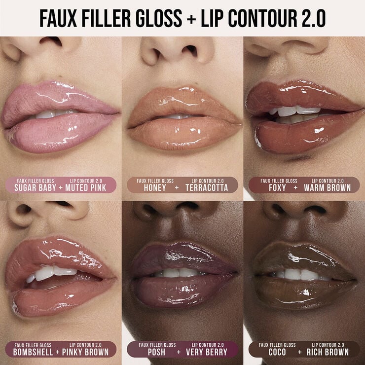 Huda Beauty FAUX FILLER - Extra Shine Lip Gloss