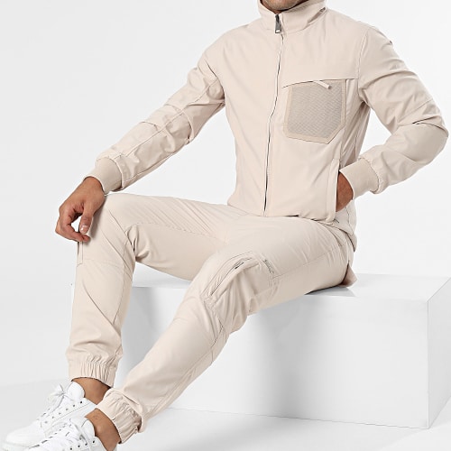 Ensemble Veste Et Pantalon Cargo Beige