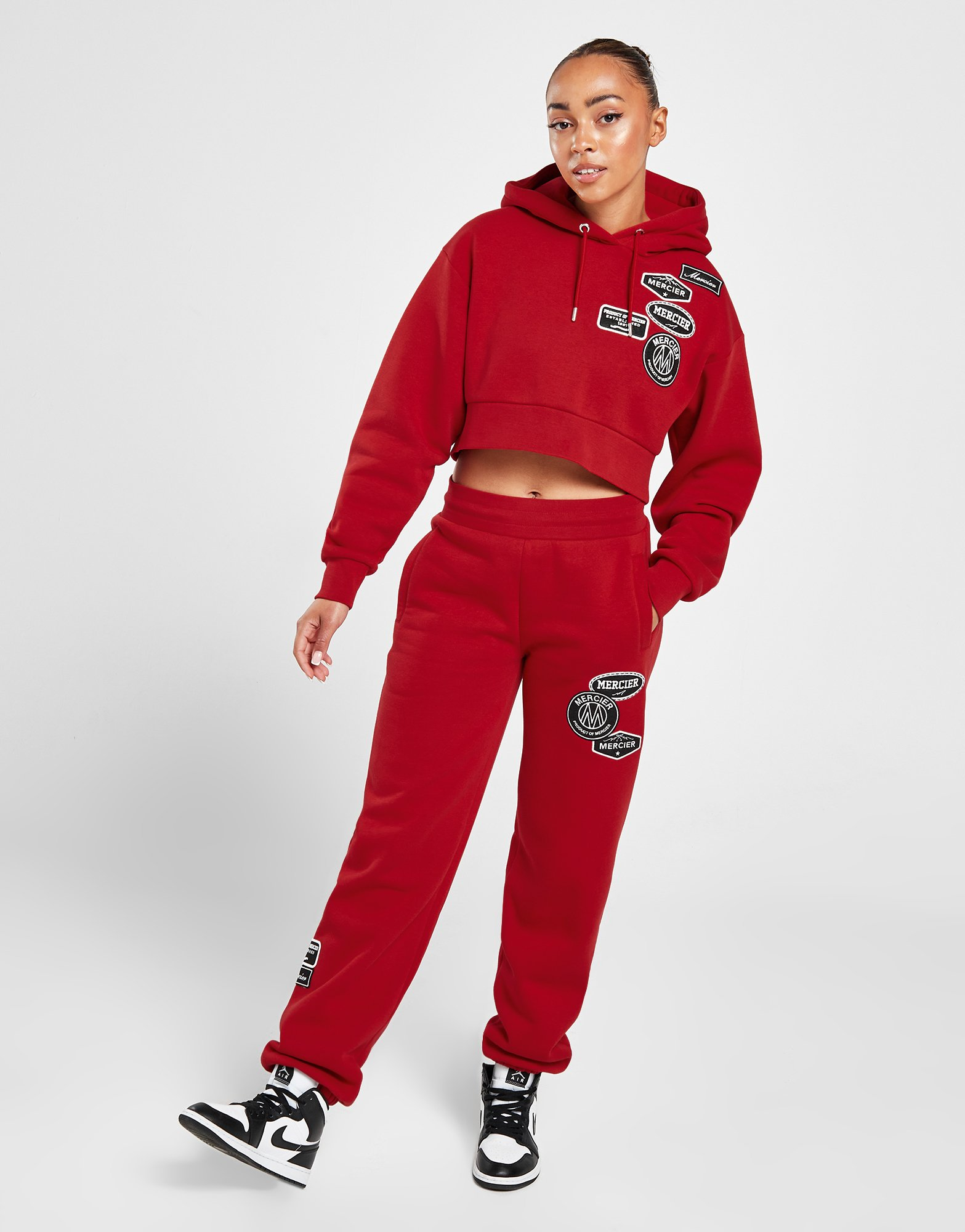 MERCIER Sweat à Capuche Court Femme