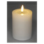 Kubbelys med flakkende flamme LED 10 cm