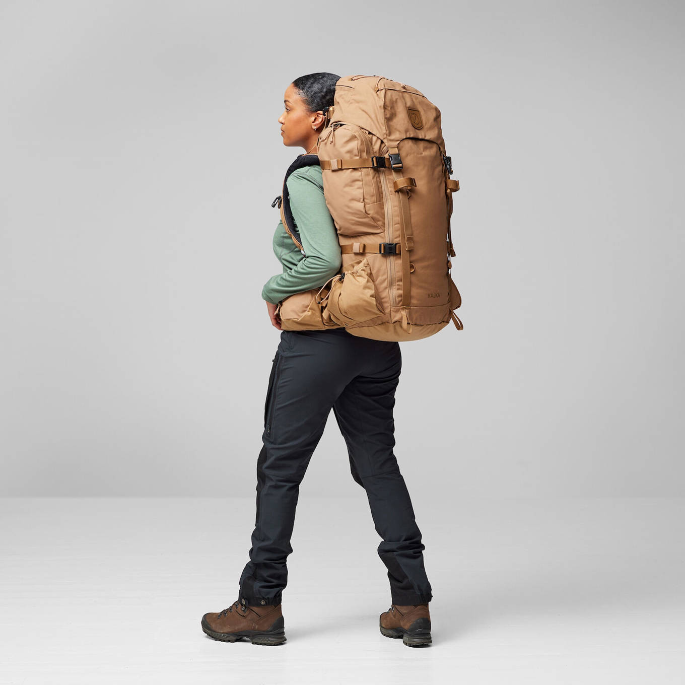 Fjällräven backpack Kajka 55 M/L zwart