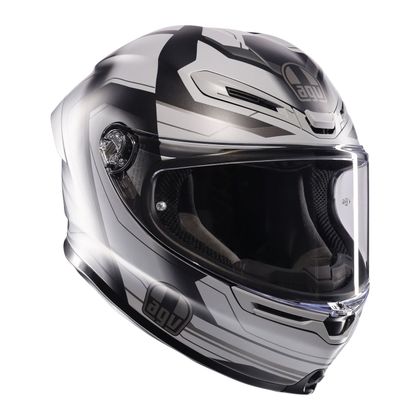 Casque AGV K-6 S - INTREPIDO - Noir / Gris