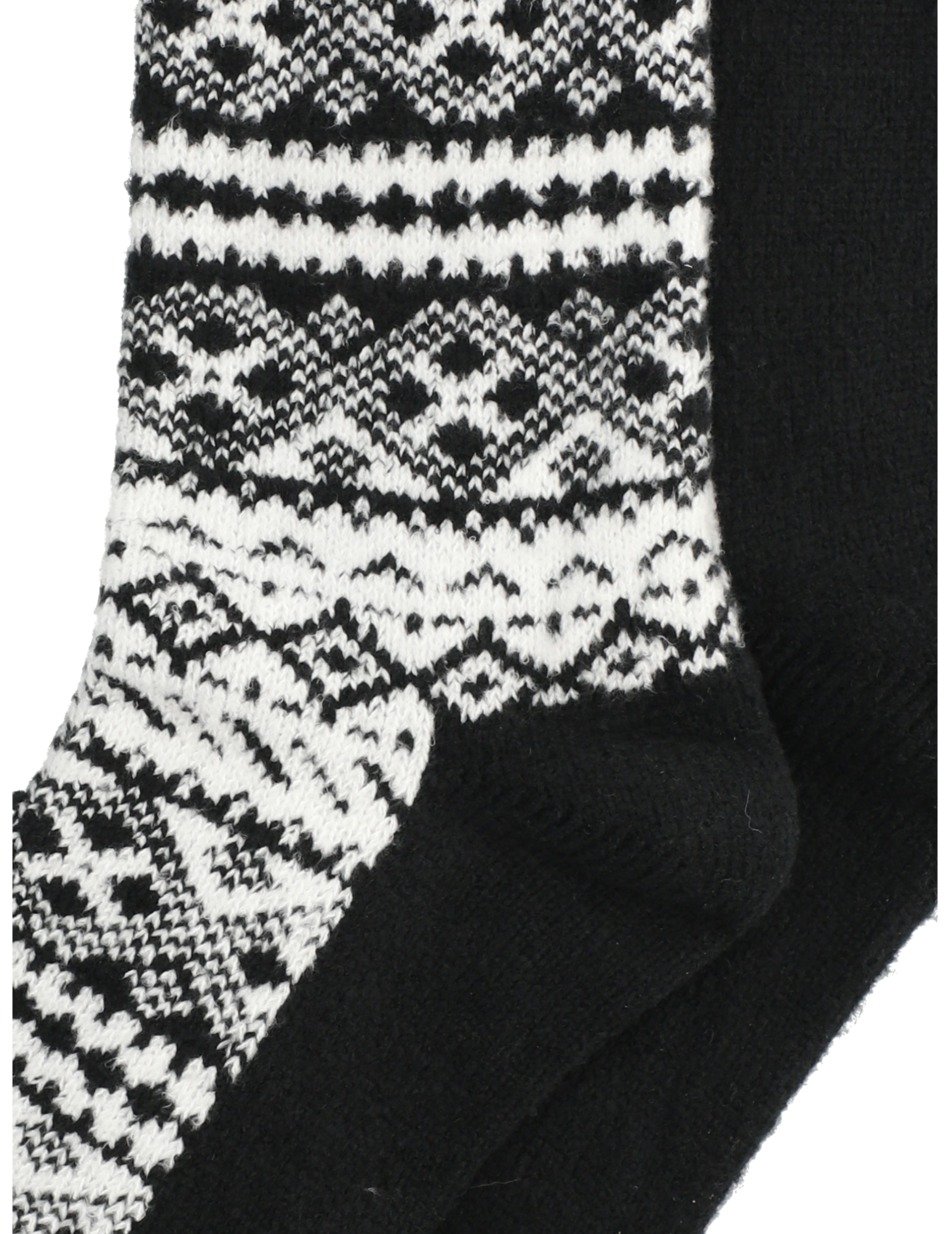 MEN FASHION JACQUARD SOCKS 2P
