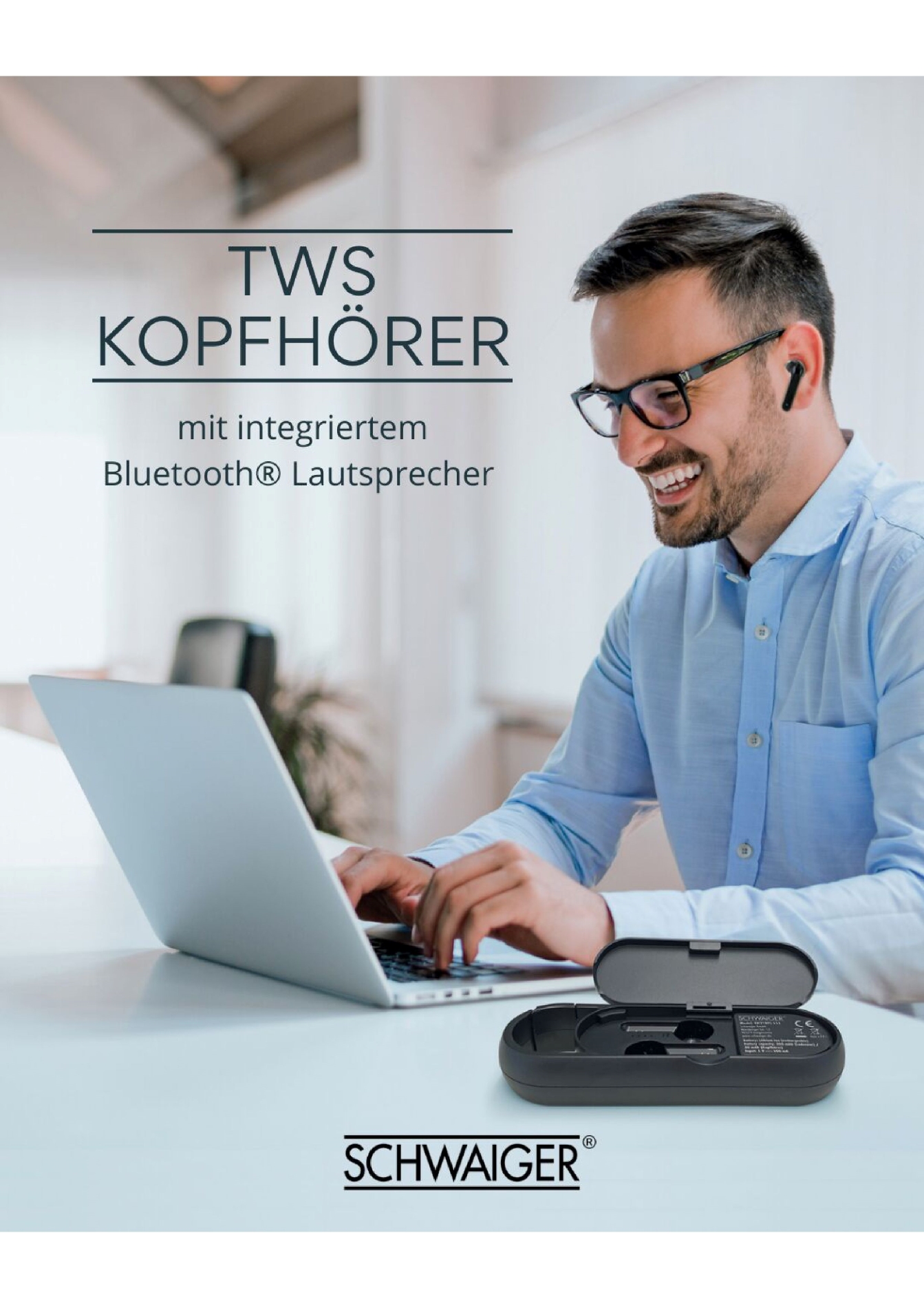 Schwaiger TWS Hoofdtelefoon met Bluetooth Luidspreker