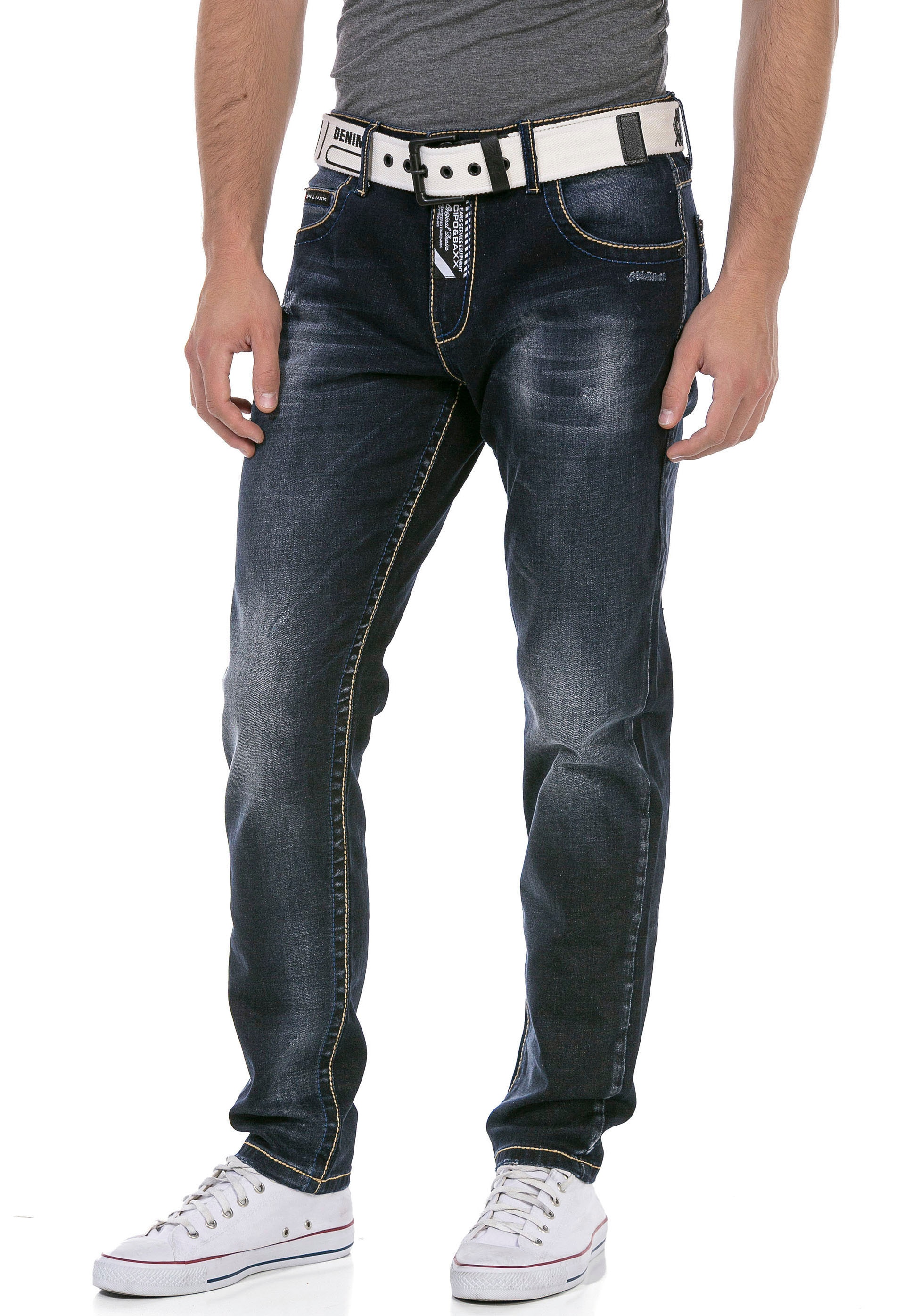 Cipo & Baxx Regular-fit-Jeans , mit markanter Waschung