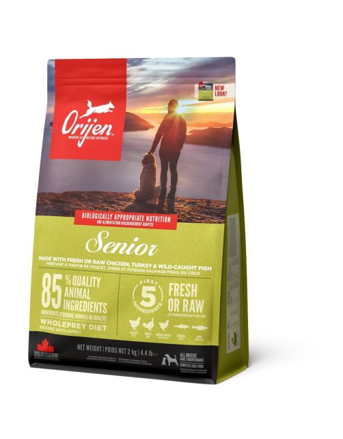 Orijen Whole Prey Senior Dog Kip&Kalkoen - Hondenvoer