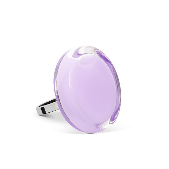 Bague en verre soufflé - Cachou Mini Pastel