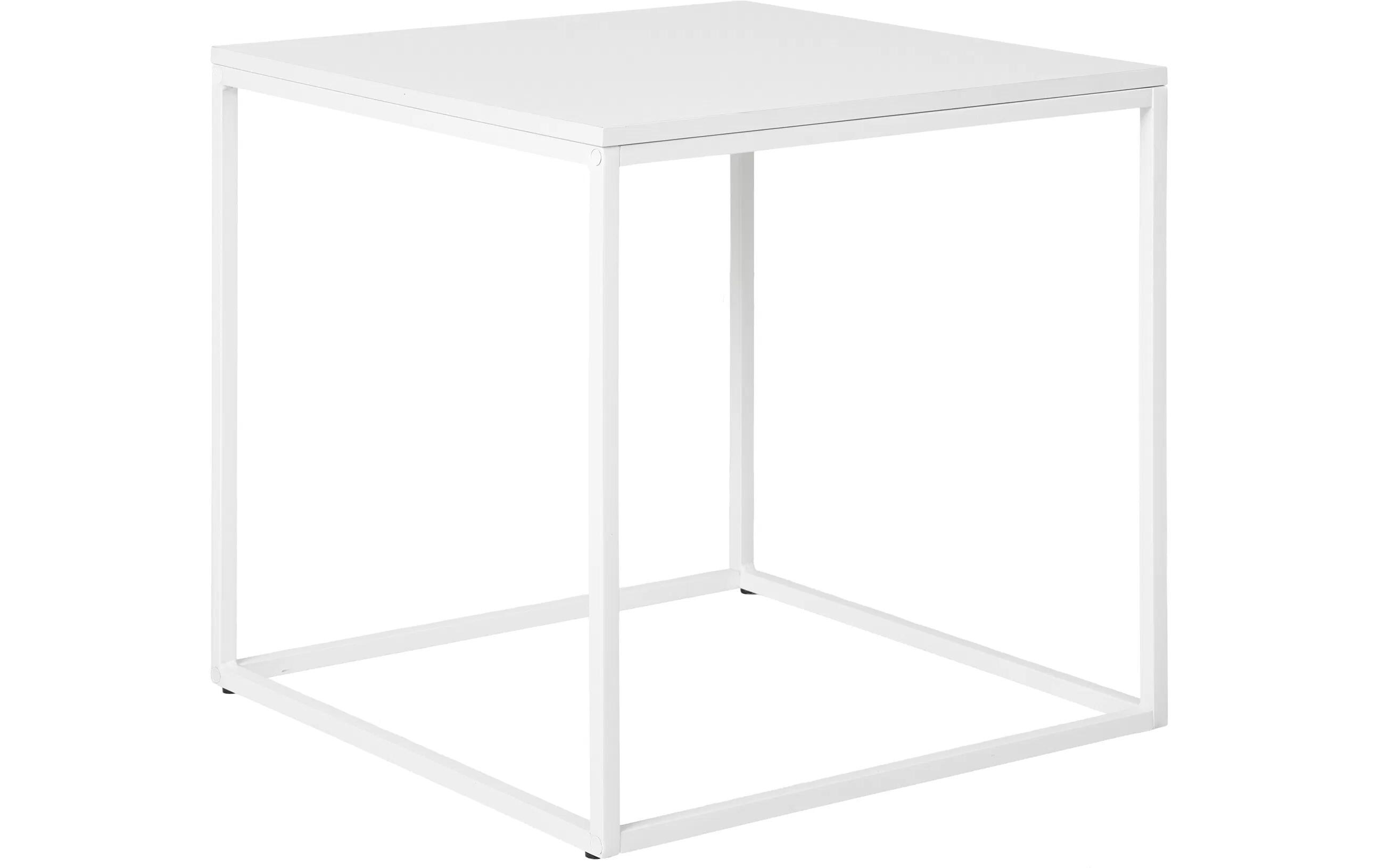 Beistelltisch Vita 45 x 45 cm, WeissQuadratischer Couchtisch