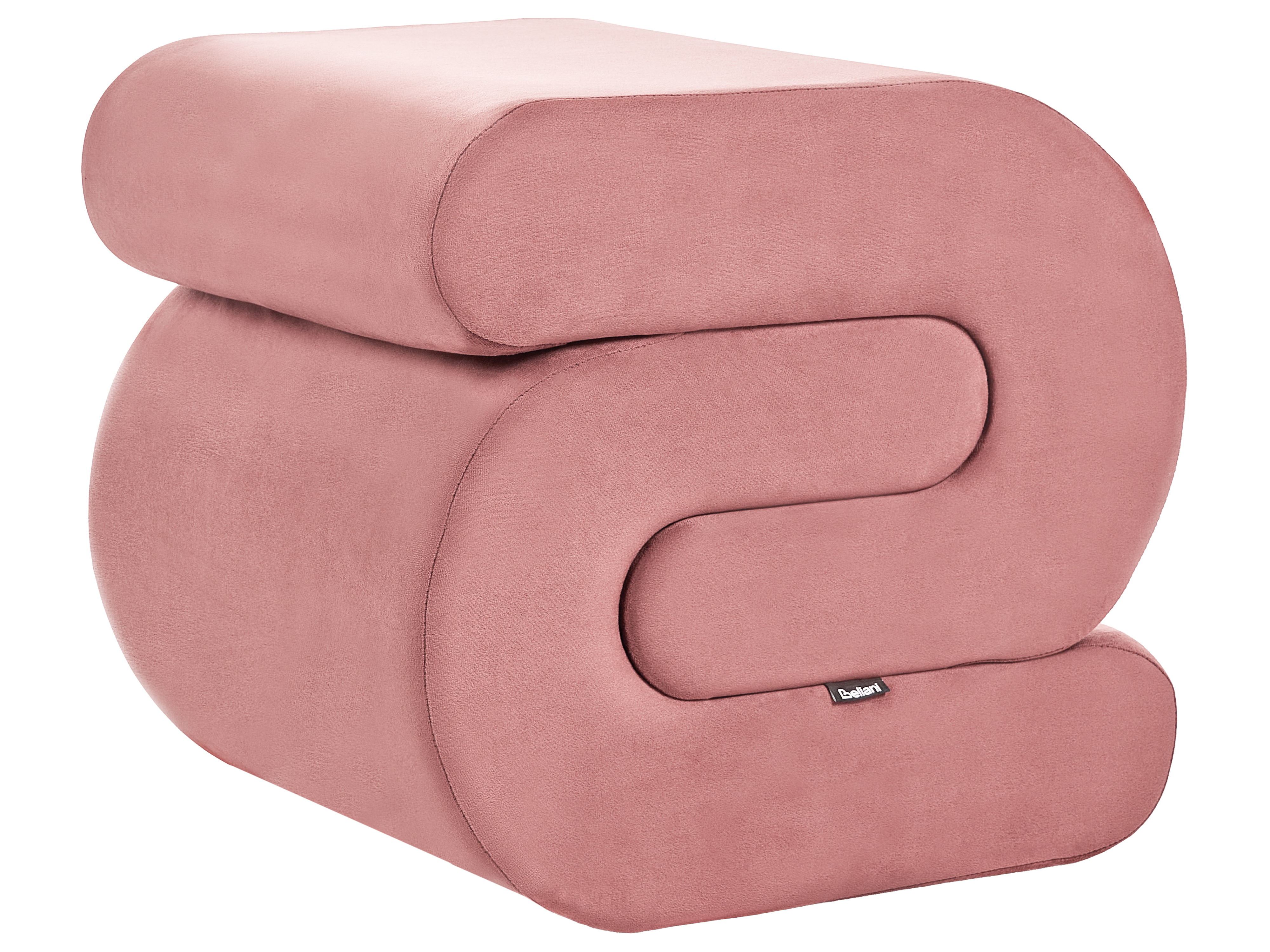 Poef ARCADIA Fluweel Roze