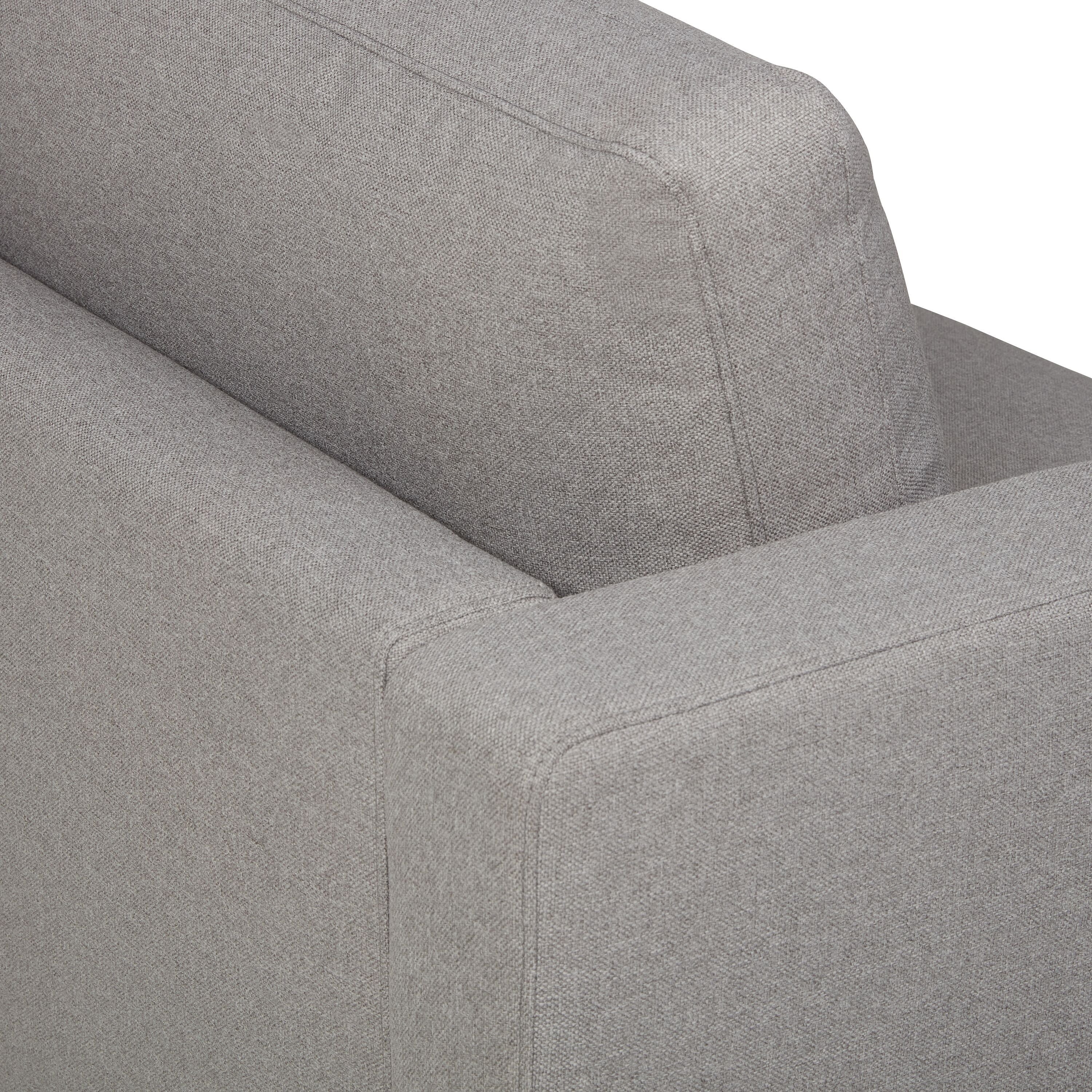 KARAN St Satya - Hellgrau / B: 202.0 cm x T: 87.0 cm x H: 81.0 cm