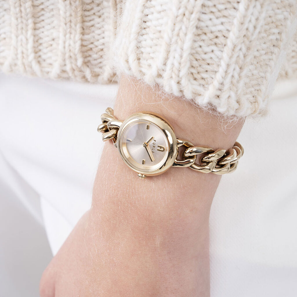 Montre Furla Chain Round Doré