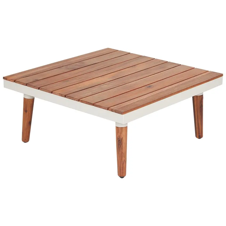 CORATO - Loungeset voor 5 - Wit - Acaciahout