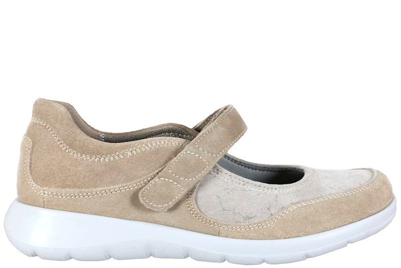 NEW FEET BALLERINA I SANDFARVET RUSKIND
