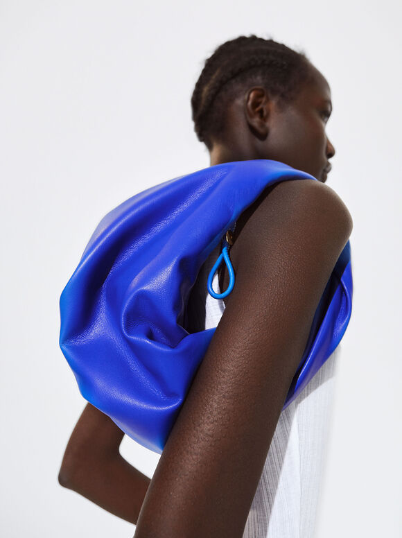 Mini Bolsa Franzida - Azul