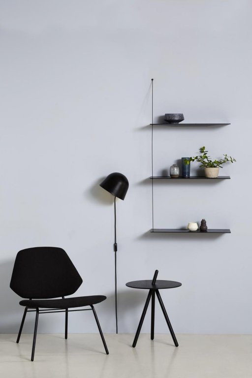 Woud Kuppi wandlamp black