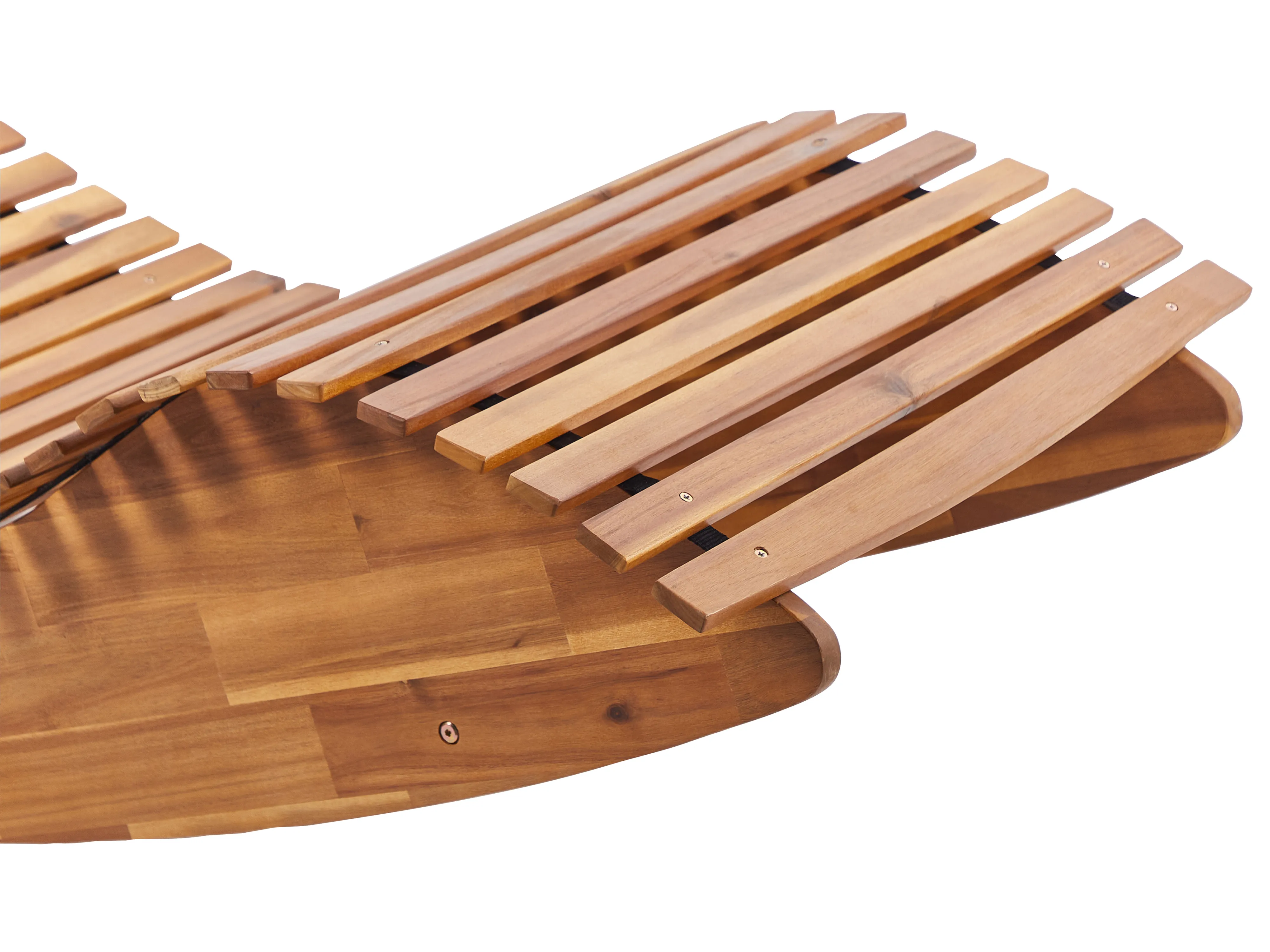 Ligstoel met kussen BRESCIA PREMIUM Acaciahout Rood