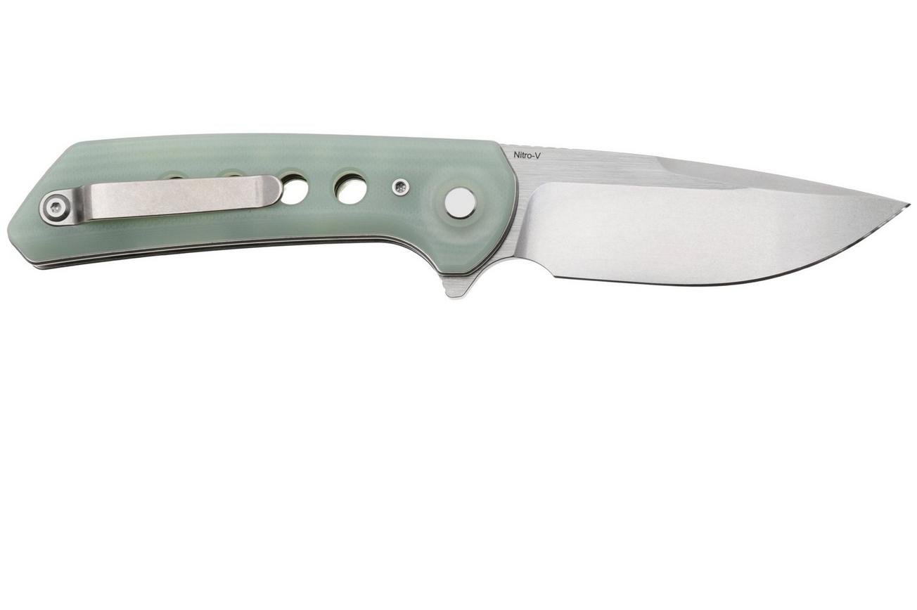 Reate PL-XF Stonewashed Nitro-V, Jade G10, zakmes