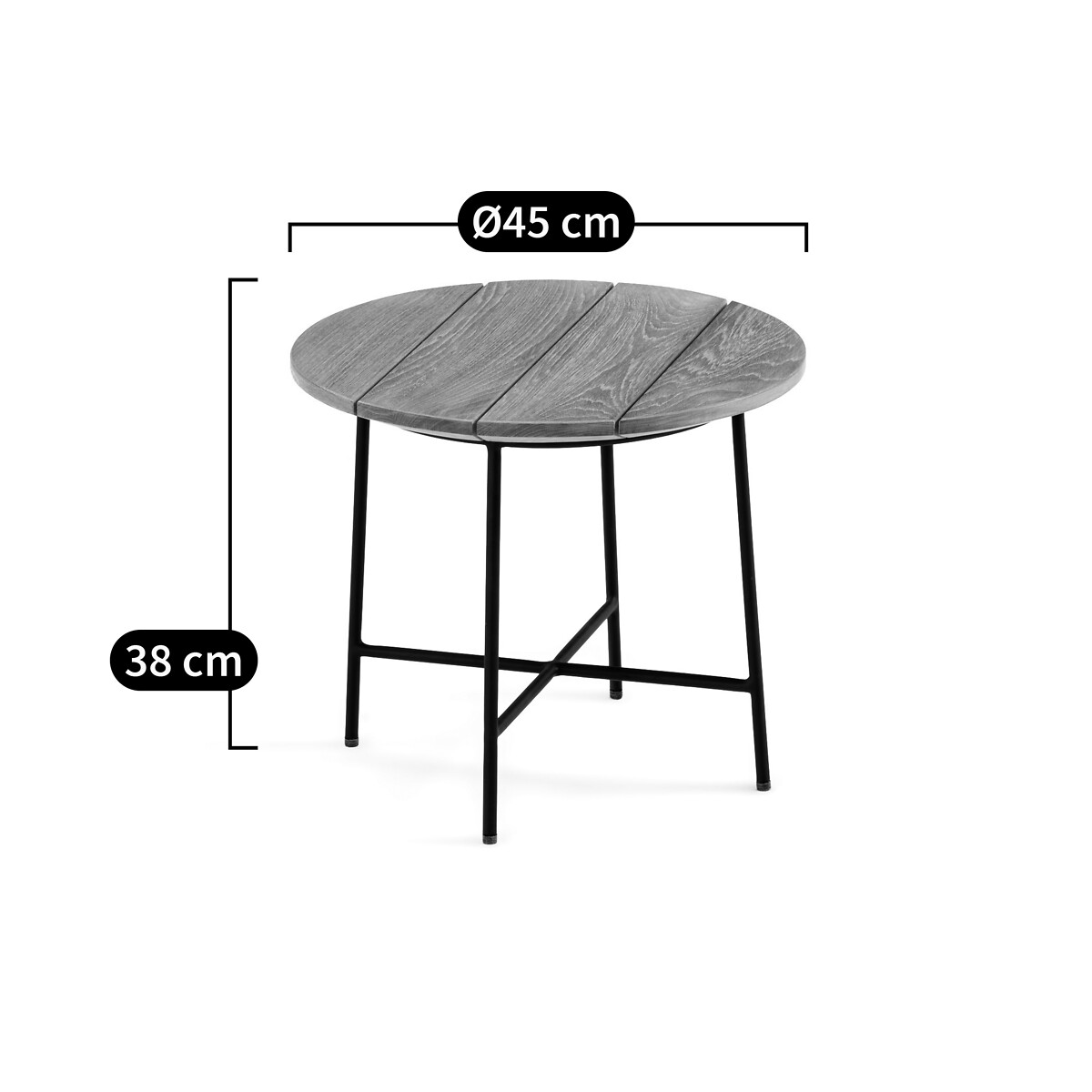 AM.PM<br>Mesa lateral de jardim em teca, Jorik