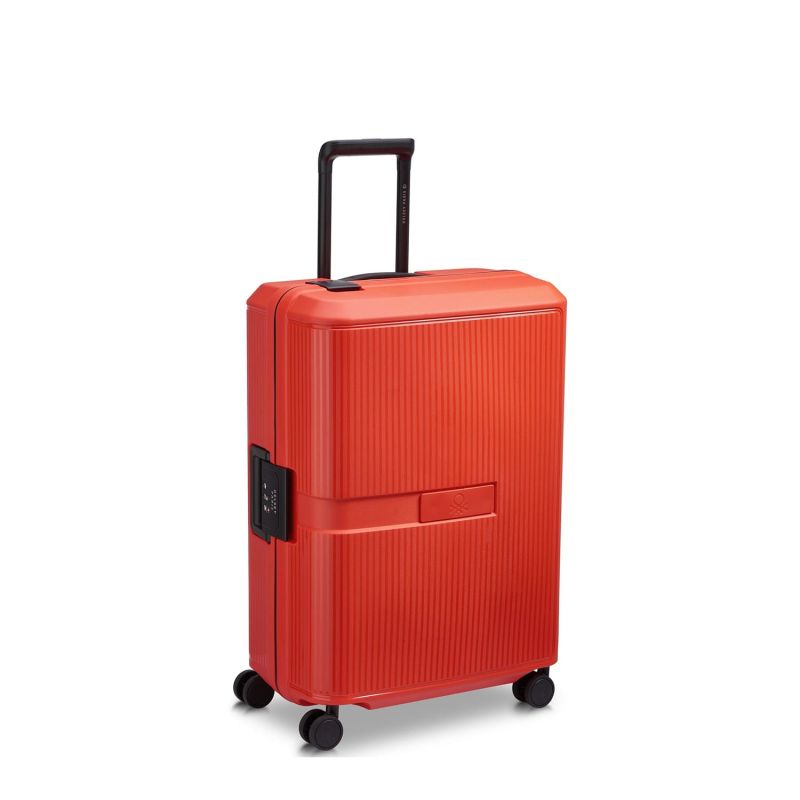 Valise rigide Color Block hard 67 cm Rouge