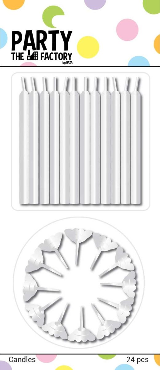 Witte Kaarsjes Houders 6cm 24st