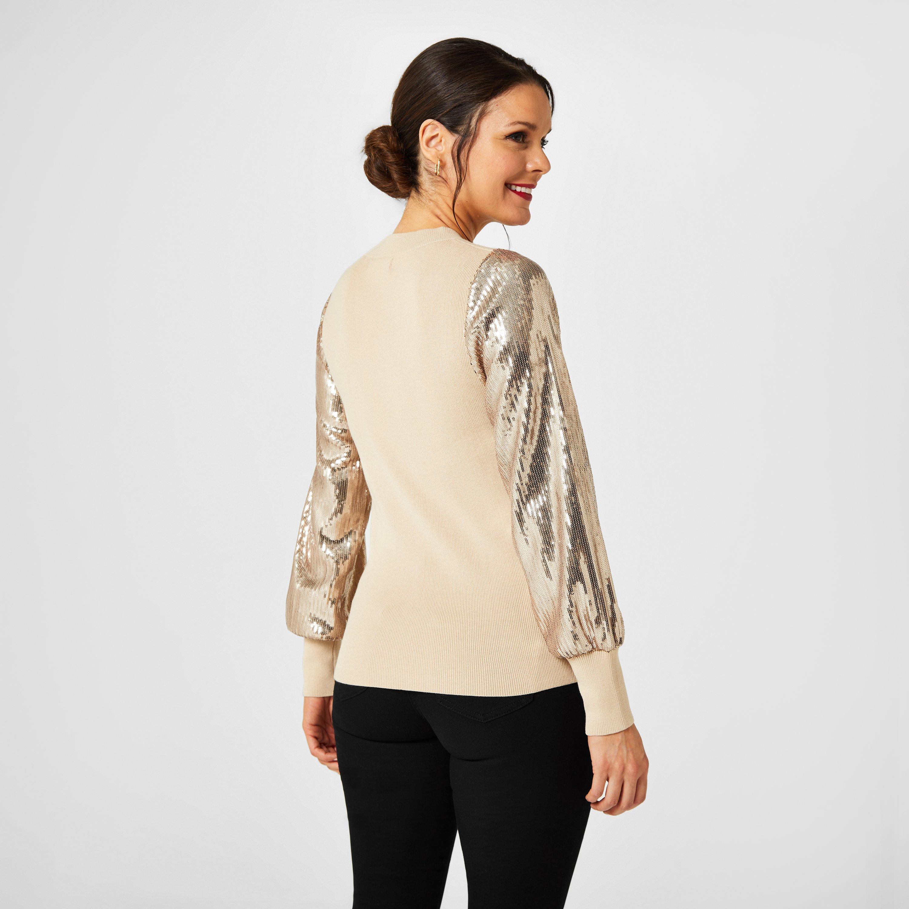 Biba Sequin Sleeve Jumper