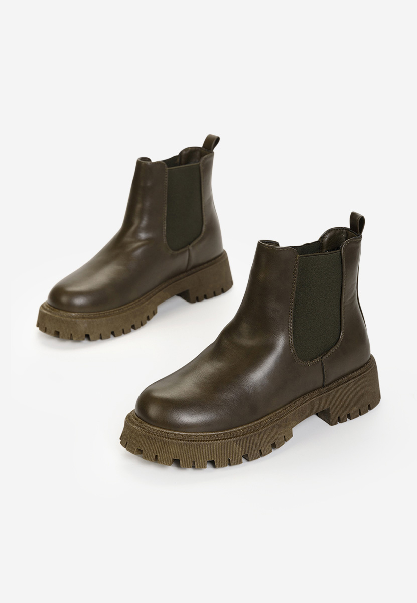 Bottines femme vert Stellia