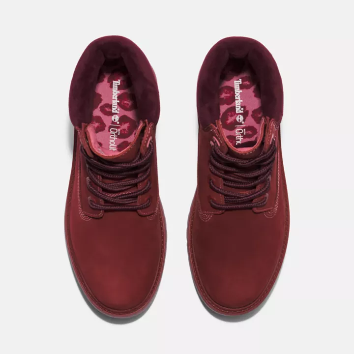 6-inch Boot Timberland Heritage Stone Street pour femme en rouge