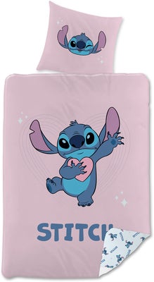 Disney Stitch Sengesett 150x210, Rosa
