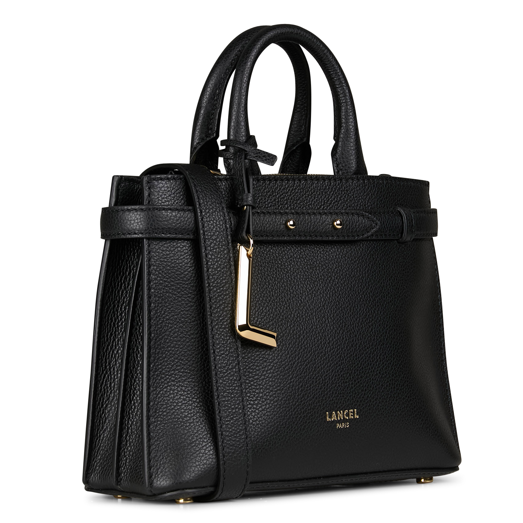 FAUBOURG - Sac bandoulière en cuir | Noir