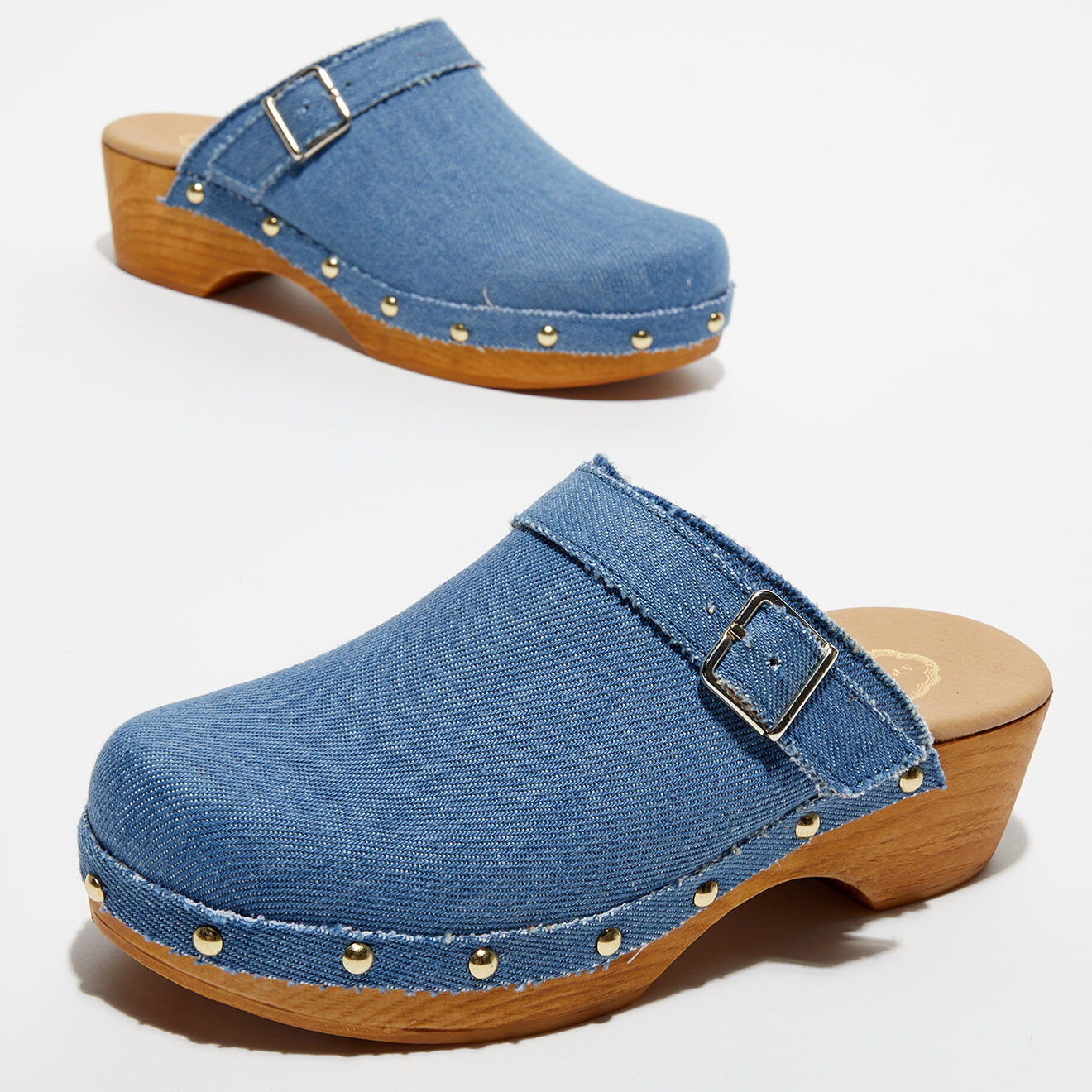 Apologie Studio Sabots Léa denim - Talon 5 cm