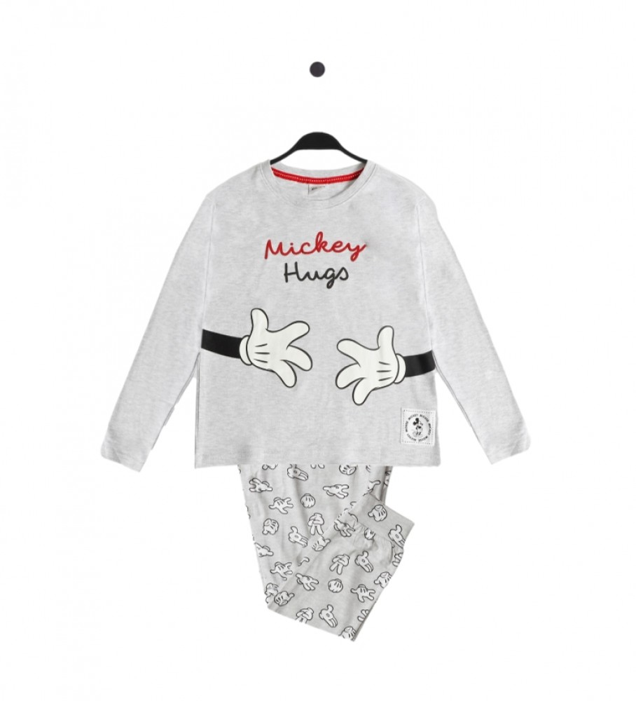 Disney Pijama Mickey Hugs cinza