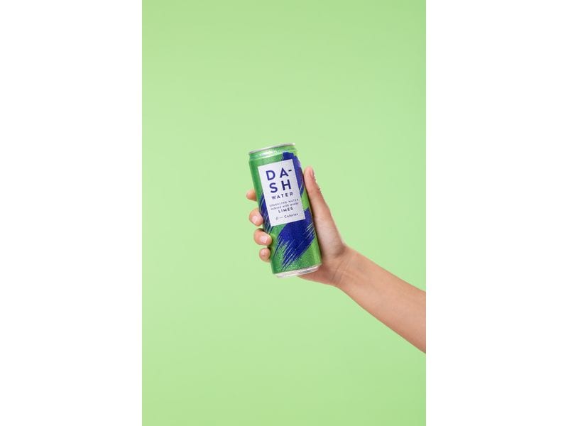 Dash Water Sparkling Lime 12 x 0.33 l Kohlensäurehaltiges Erfrischungsgetränk mit Limettengeschmack