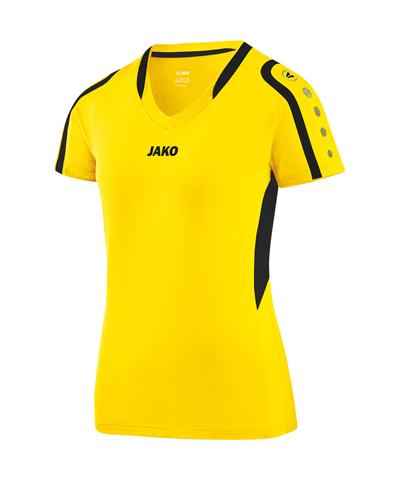 JAKO Block Trikot Damen Gelb Schwarz F03