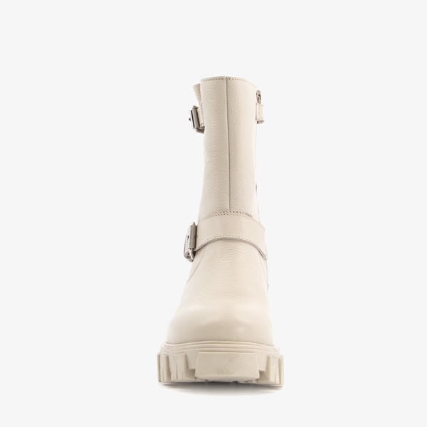 Groot leren meisjes biker boots