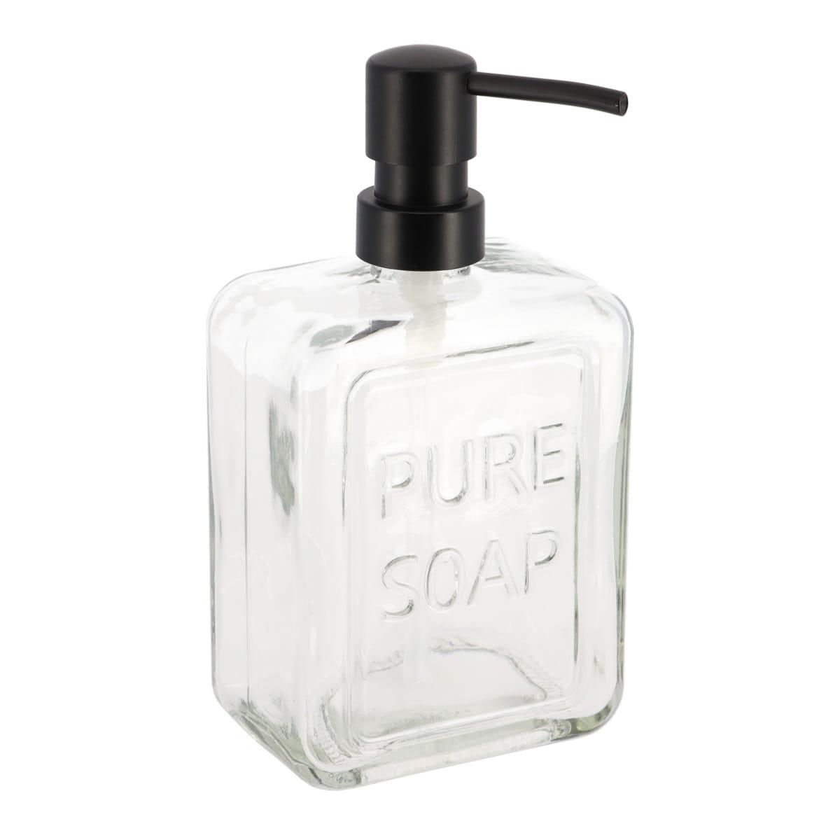 DISTRIBUTEUR A SAVON VERRE PURE SOAP 550ML TRANSPARENT