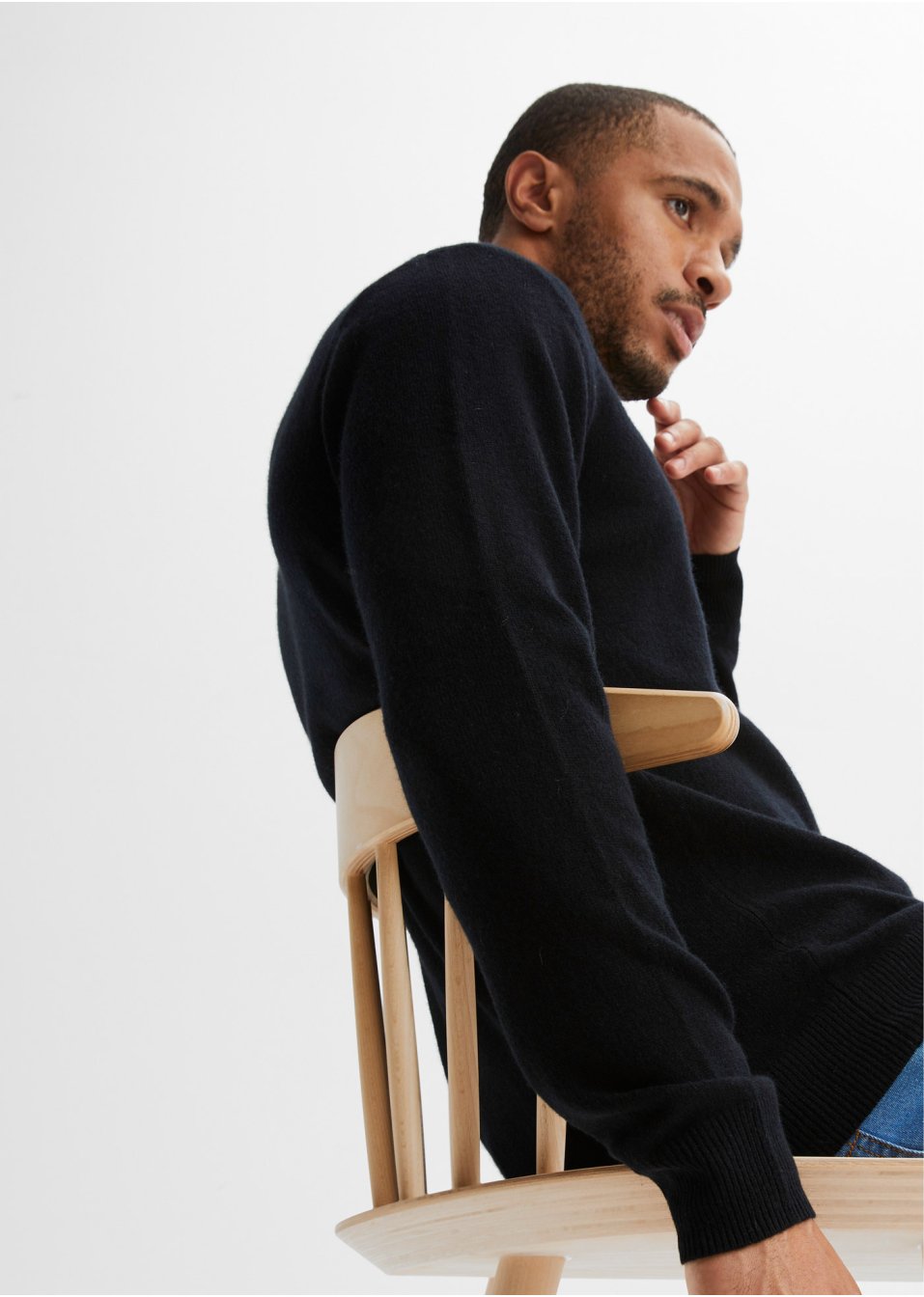 Pull en laine avec teneur en Good Cashmere Standard®, col rond