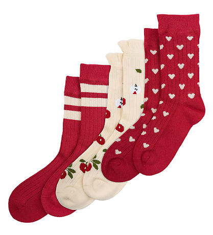 Minipop Socken - Bambus - 3er-Pack - Chili Pepper