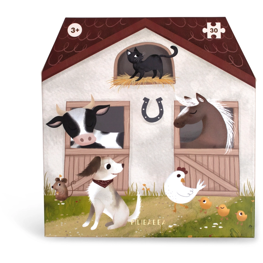 Filibabba Großes Puzzle mit 30 Teilen - Magic Farm