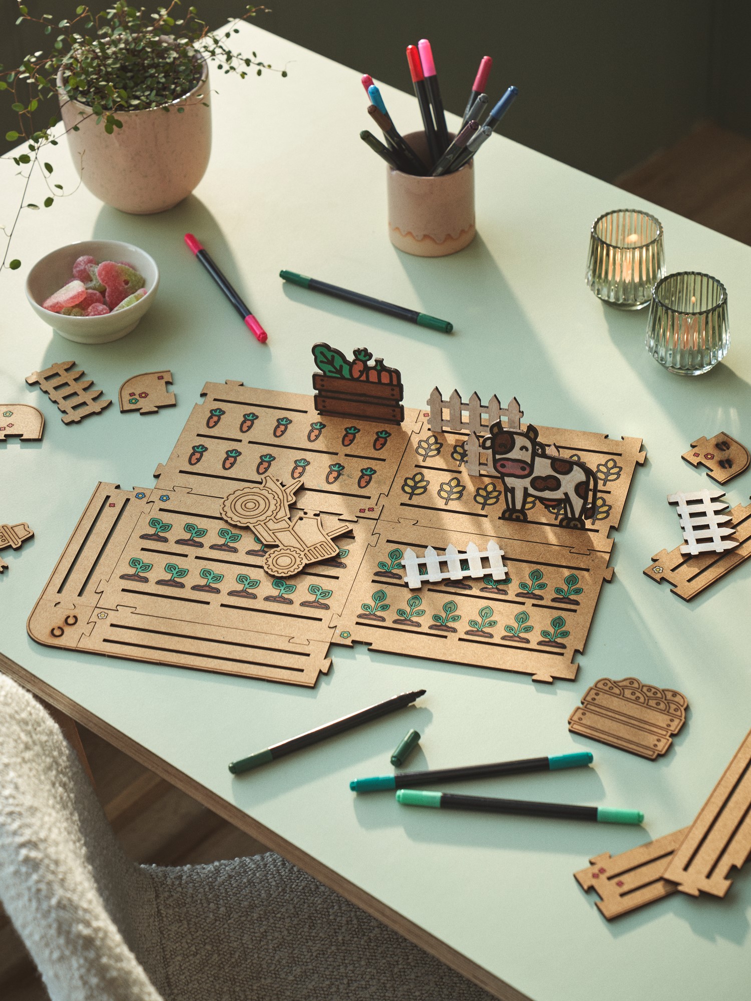 DIY-kit Harvest Time | HDF. | Brown | Crateit