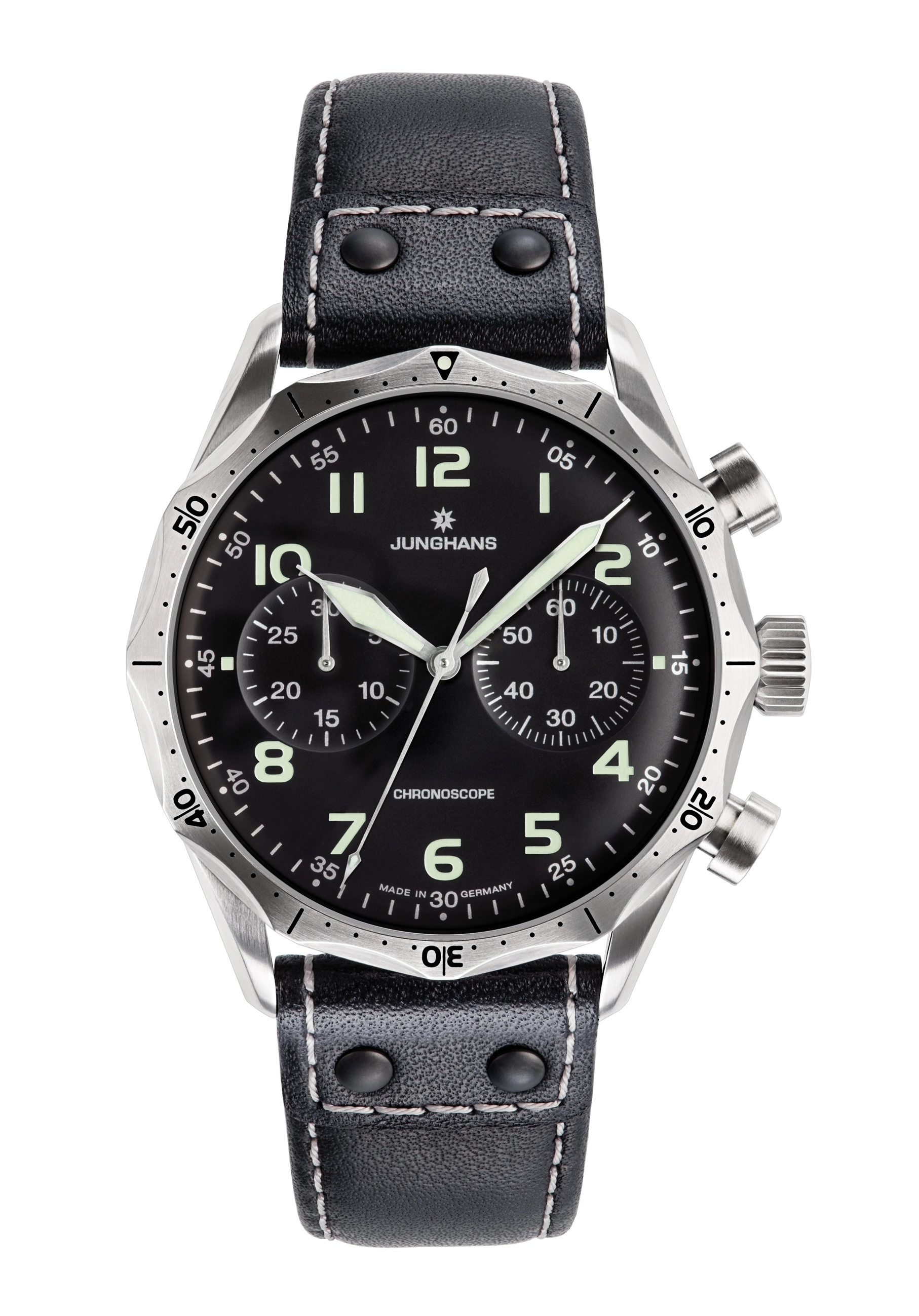 Junghans Meister Pilot Automatikuhr Schwarz 027/3590.00