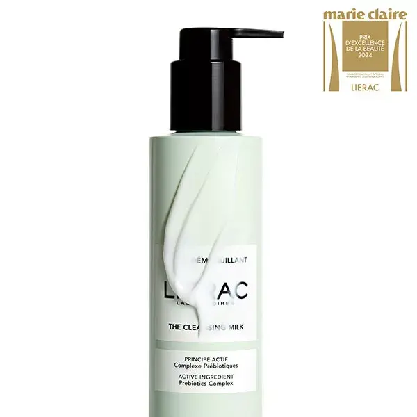 Leite de limpeza demaquilante Lierac com complexo prebiótico 200ml