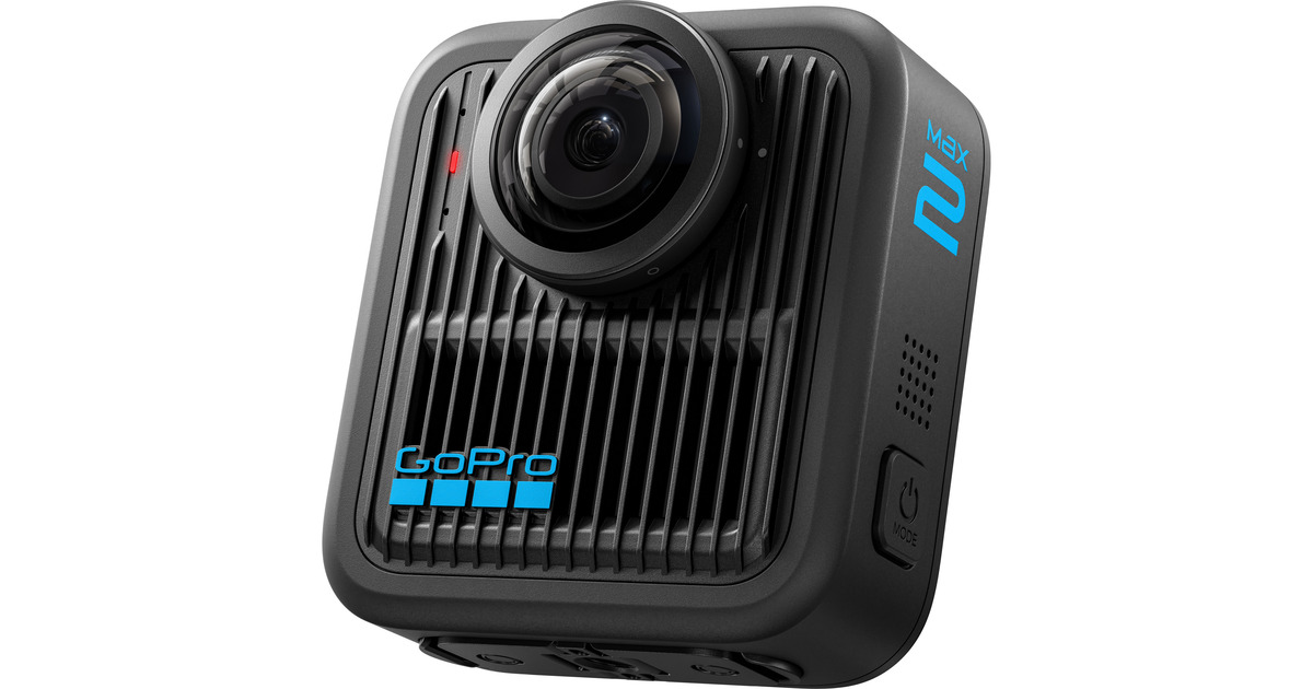 GoProMAX2 videocamera  (Zwart, Wi-Fi 6, Bluetooth LE 5.3, USB-C)