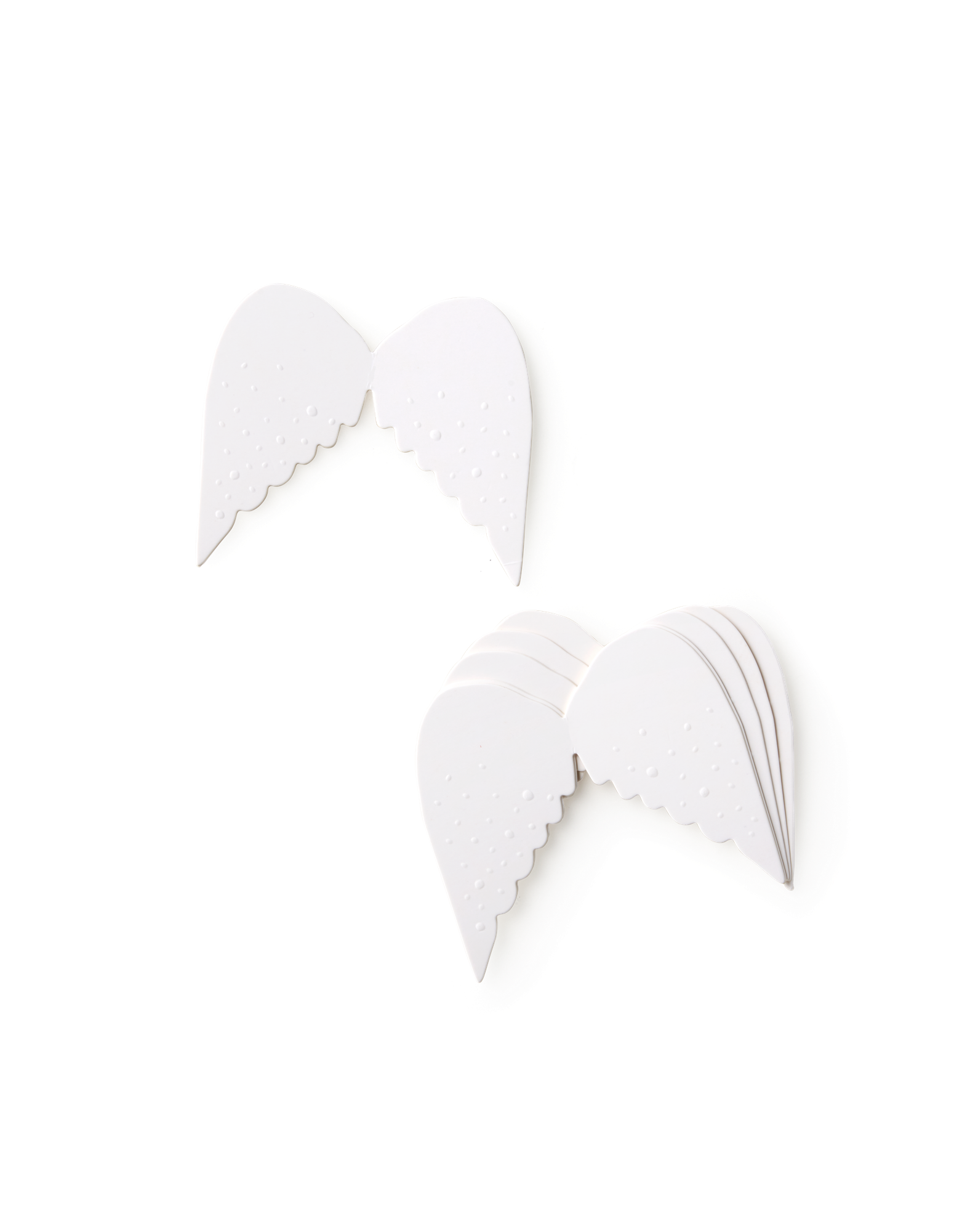 Englevinger af papir | Papir. 9 x 7,8 cm. 10 stk. | White