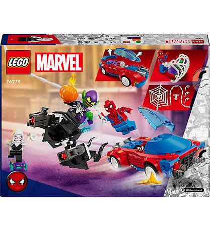LEGO? Marvel - Spider-Mans Racerbil Og Venom Green Goblin 76279