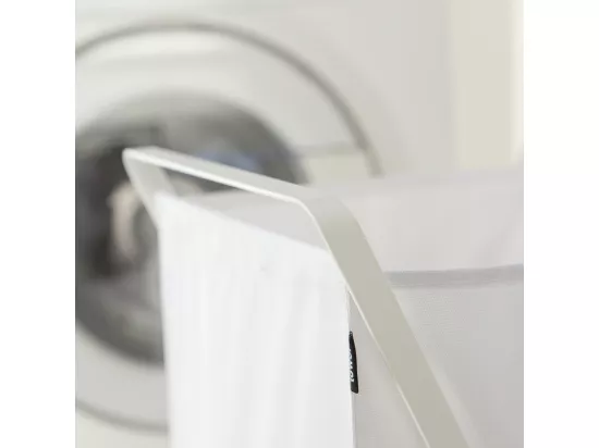 Panier à Linge Pliable Blanc - H64 cm