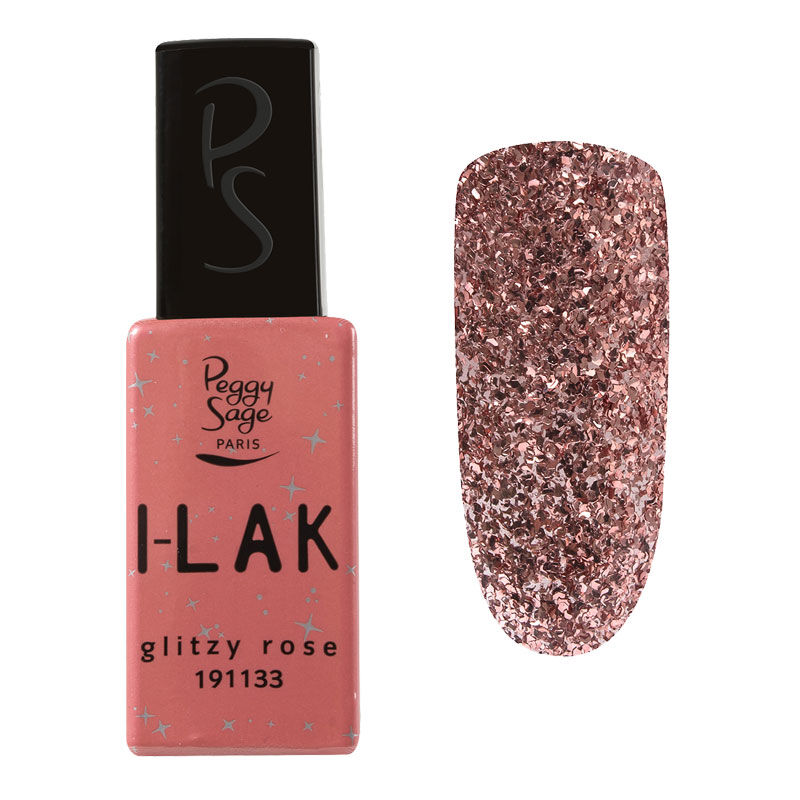 Vernis semi-permanent I-LAK glitzy rose
