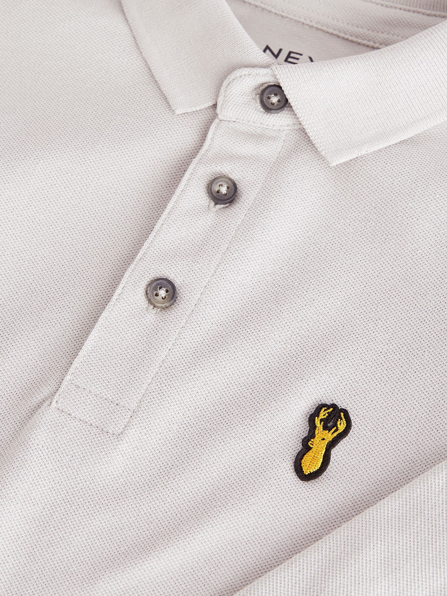 Grijs - Poloshirt met lange mouwen (3 - 16 jr)